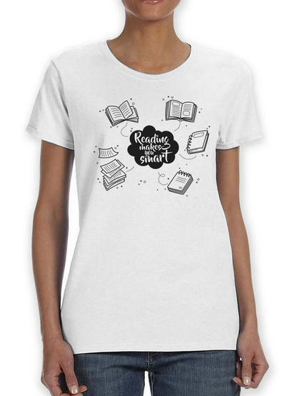 Reading Makes You Smart T-shirt -SPIdeals Designs