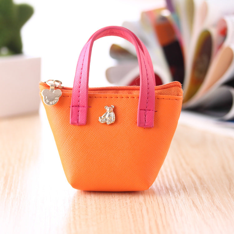 Factory Direct Korean Zero Purse Hand Leather Bag Candy Color Lovely Zero Purse