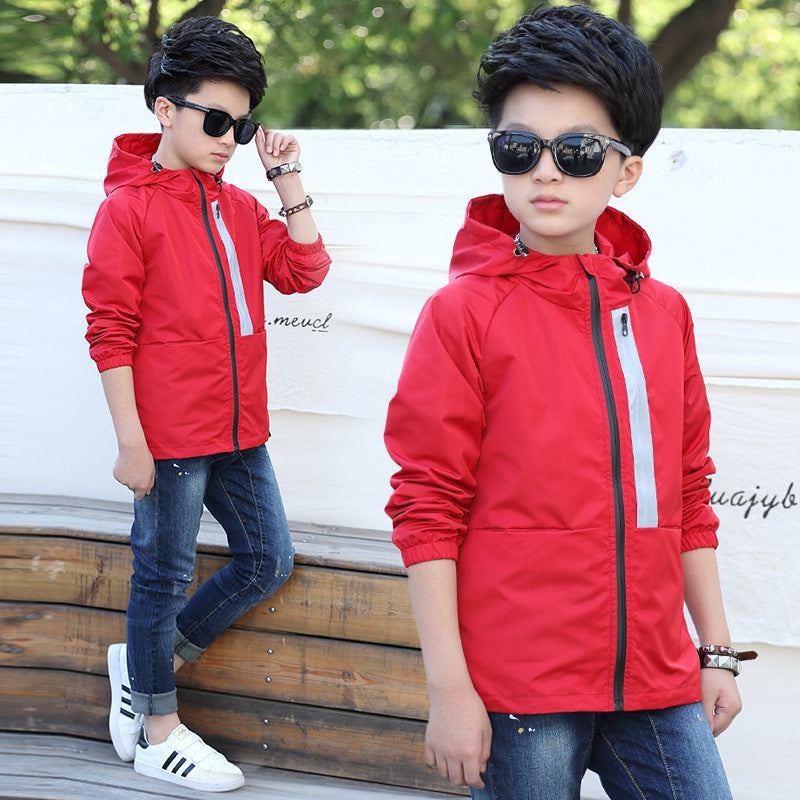 Boy Long Sleeve Trench Coat Kids' Overcoat